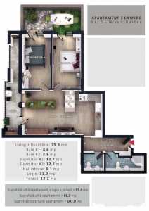Apartament de vânzare 3 camere, APCJ244980FLO-11