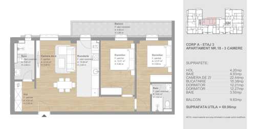 Apartament de vânzare 3 camere, APCJ247233FLO-14