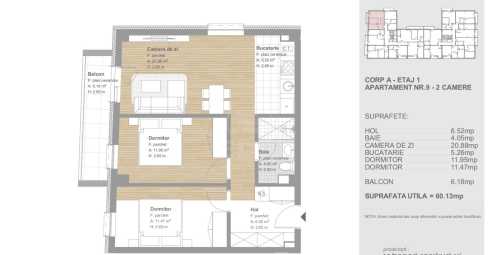 Apartament de vânzare 3 camere, APCJ247245FLO-9