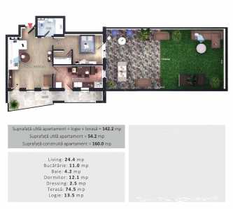 Apartment for sale 2 rooms, APCJ244976FLO-10