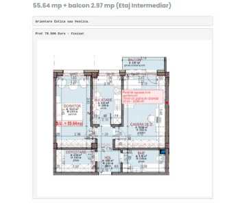 Apartment for sale 2 rooms, APCJ245621FLO