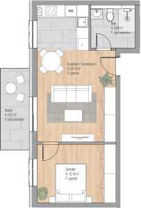 Apartment for sale 2 rooms, APCJ246774FLO-5