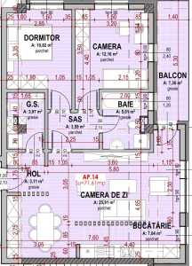 Apartment for sale 3 rooms, APCJ247102FLO-14