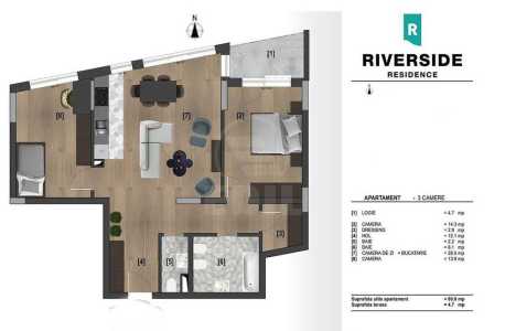 Apartment for rent 3 rooms, APCJ359396-6