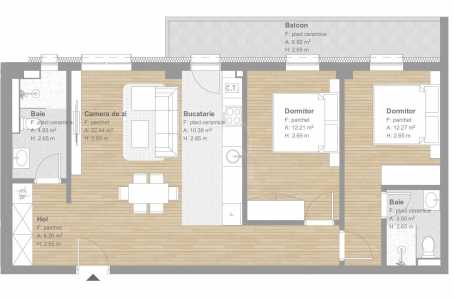 Appartement de vente 3 chambres, APCJ244773FLO-7