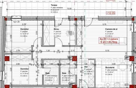 Appartement de vente 3 chambres, APCJ246248FLO-5